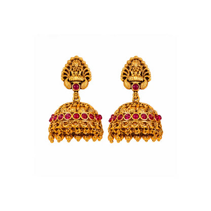 Modern Minimal Gold Pendant Set – Everyday Ethnic Elegance