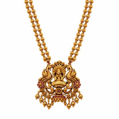 Modern Minimal Gold Pendant Set – Everyday Ethnic Elegance