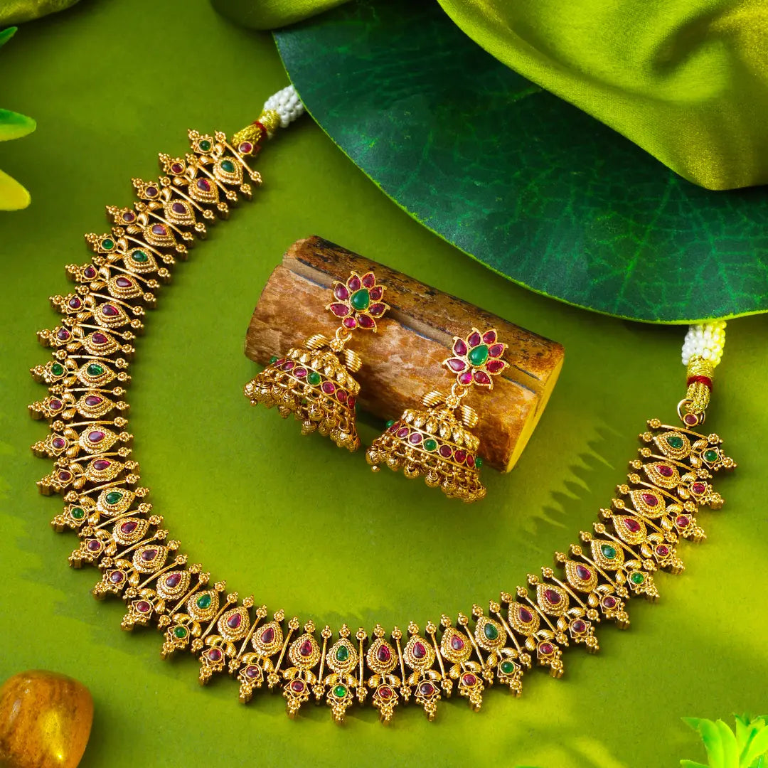 Antique Necklace Set K-1390N