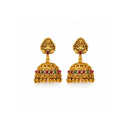 Modern Minimal Gold Pendant Set – Everyday Ethnic Elegance