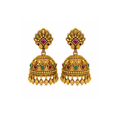 Royal Bloom Leaf Jhumka R-1157