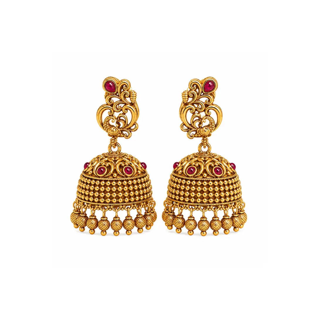 Timeless Temple Elegance Jhumka R-1162