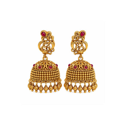 Timeless Temple Elegance Jhumka R-1162