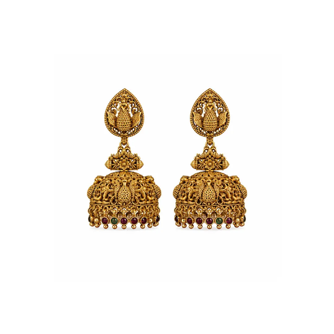 Grand Peacock Traditional Jhumka R-1277