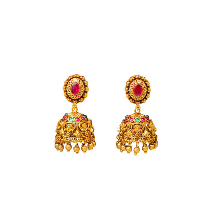 Small Gold-Plated Jhumka T-17
