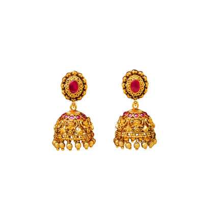 Small Gold-Plated Jhumka T-17