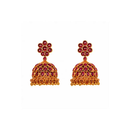 Ruby Antique Temple necklace Set N-41