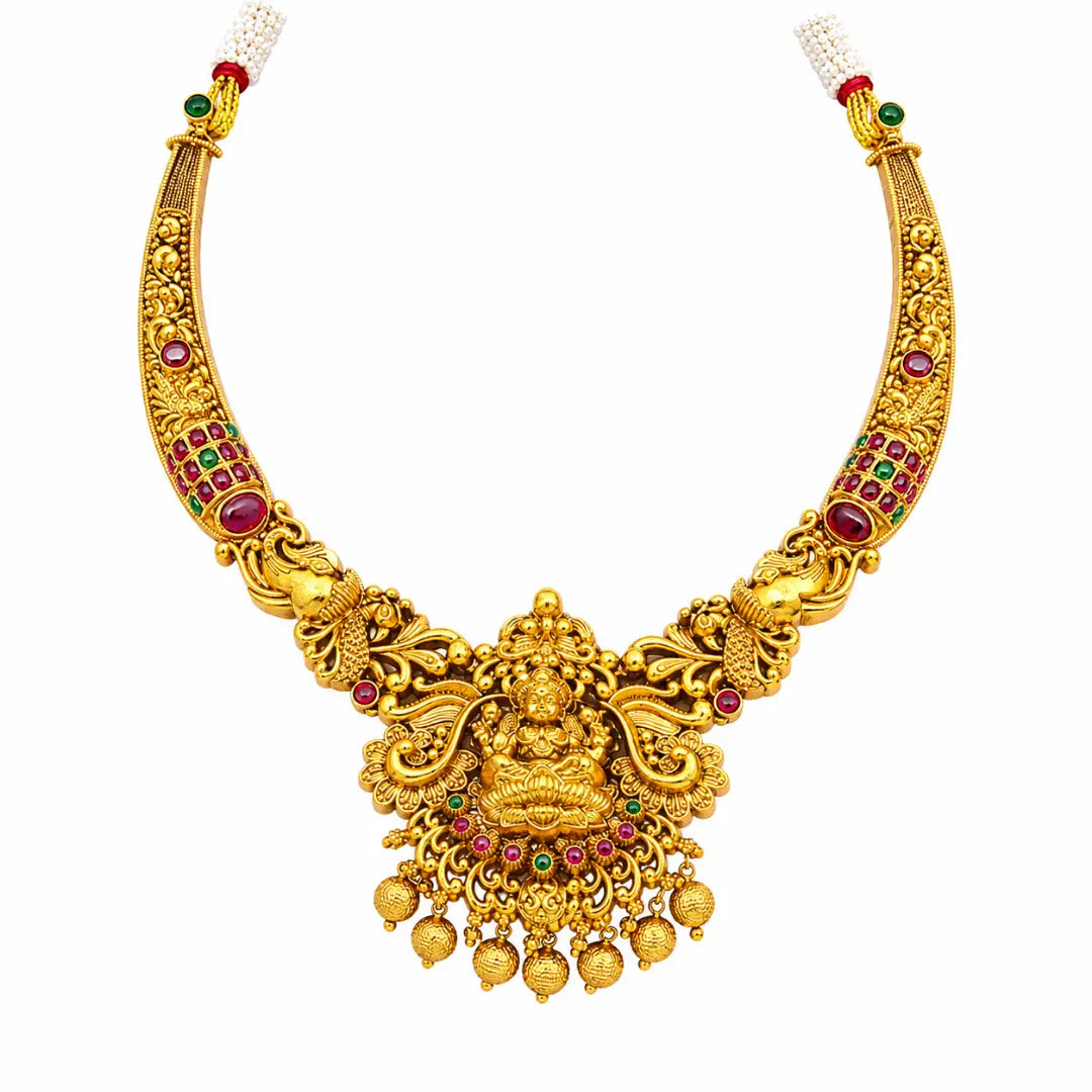 Lakshmi-Peacock Necklace Set K-1039