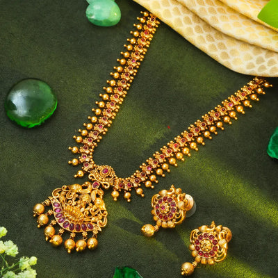 Lakshmi Temple Haaram Design - T-39