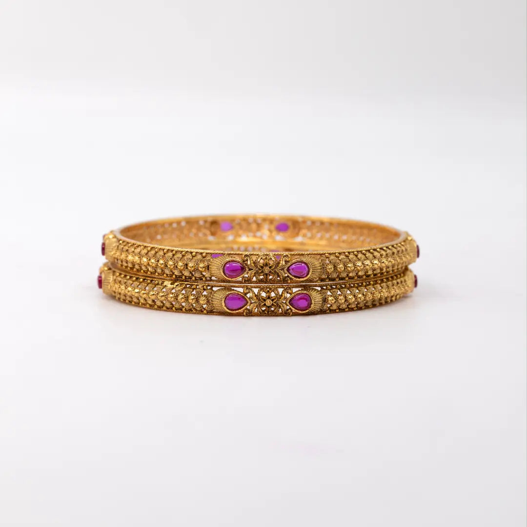 Gold-Plated Classic Bangle V-869
