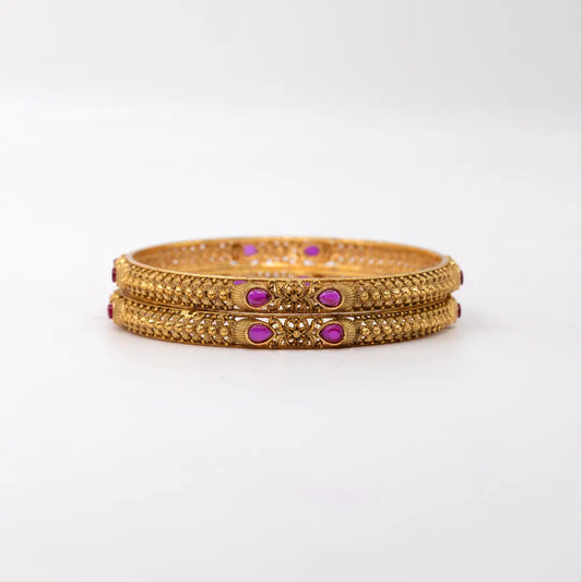 Gold-Plated Classic Bangle V-869