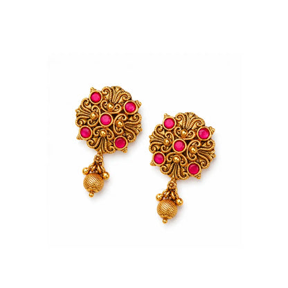 Antique Flower Gold-Plated Bali J-327