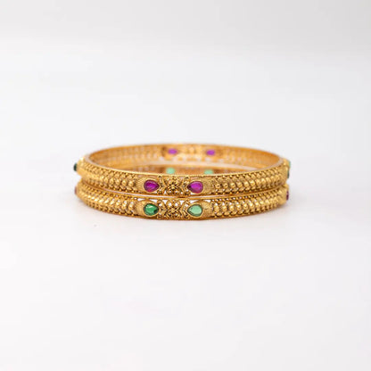 Gold-Plated Classic Bangle V-869