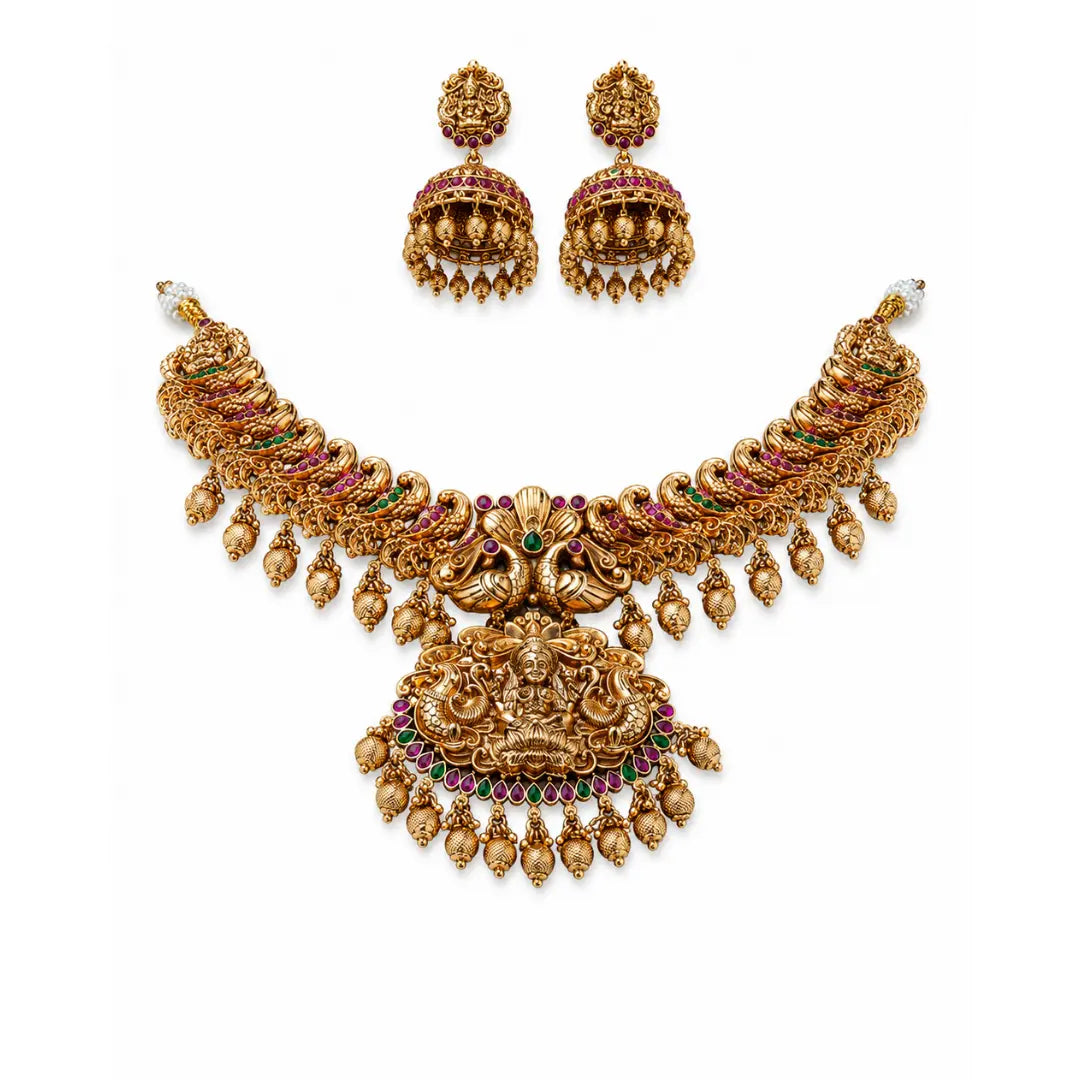 Throne Shine Necklace Set  N-945