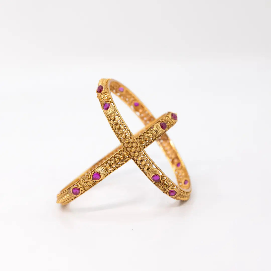Gold-Plated Classic Bangle V-869