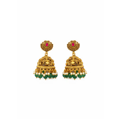 Laxmi Design Temple Jewellery Short Necklace Set | Bridal Ethnic Style