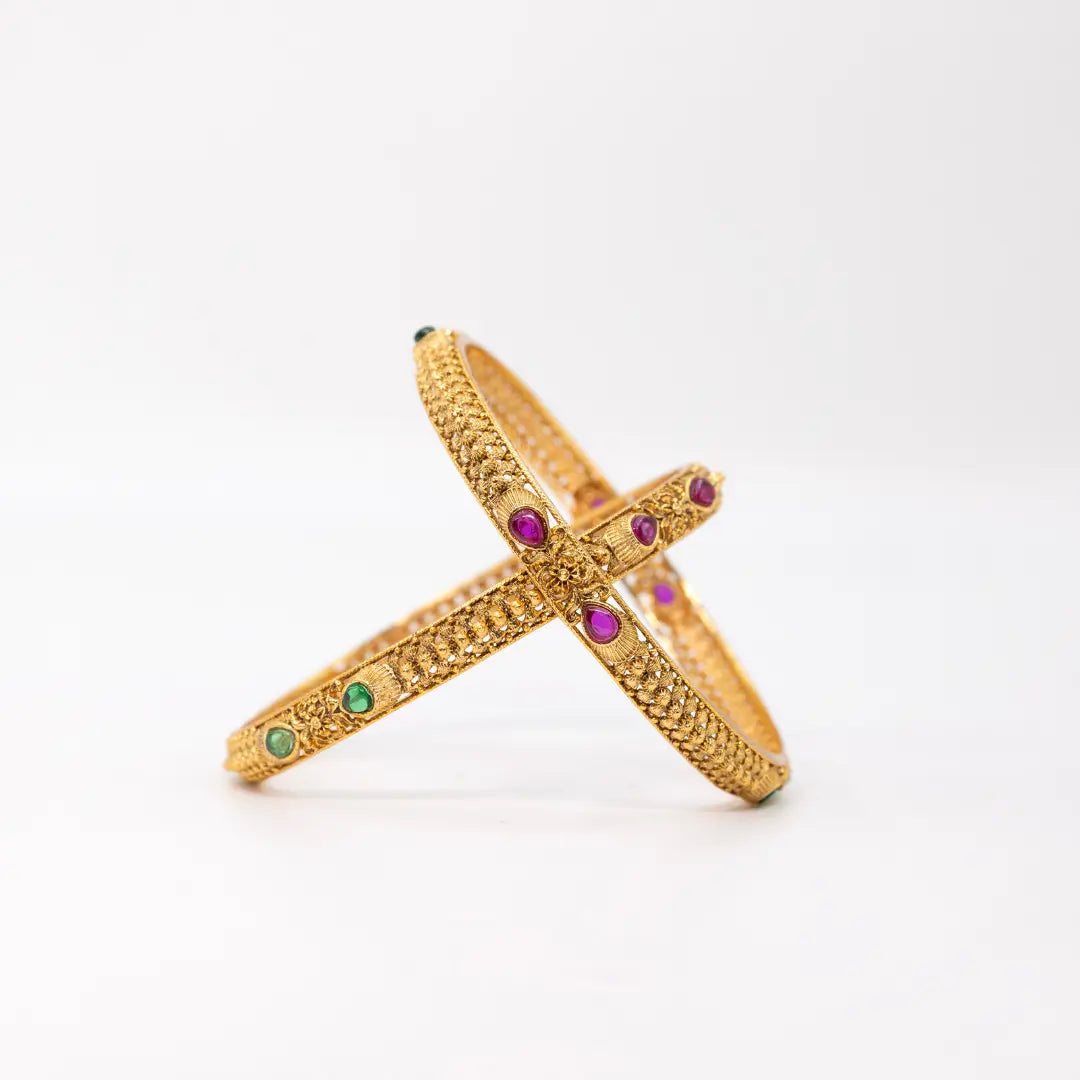 Gold-Plated Classic Bangle V-869