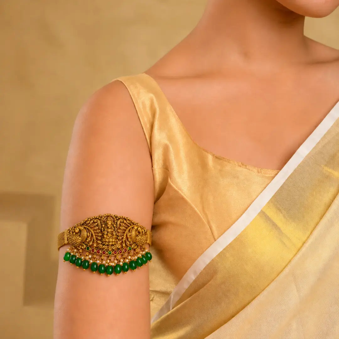 Heritage Temple Jewellery Baju Band | South Indian Bridal Armlet V-1694