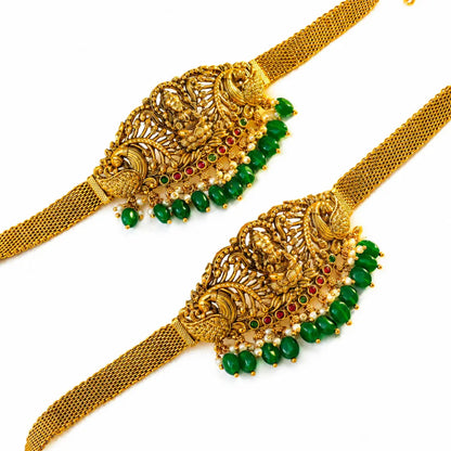 Heritage Temple Jewellery Baju Band | South Indian Bridal Armlet V-1694