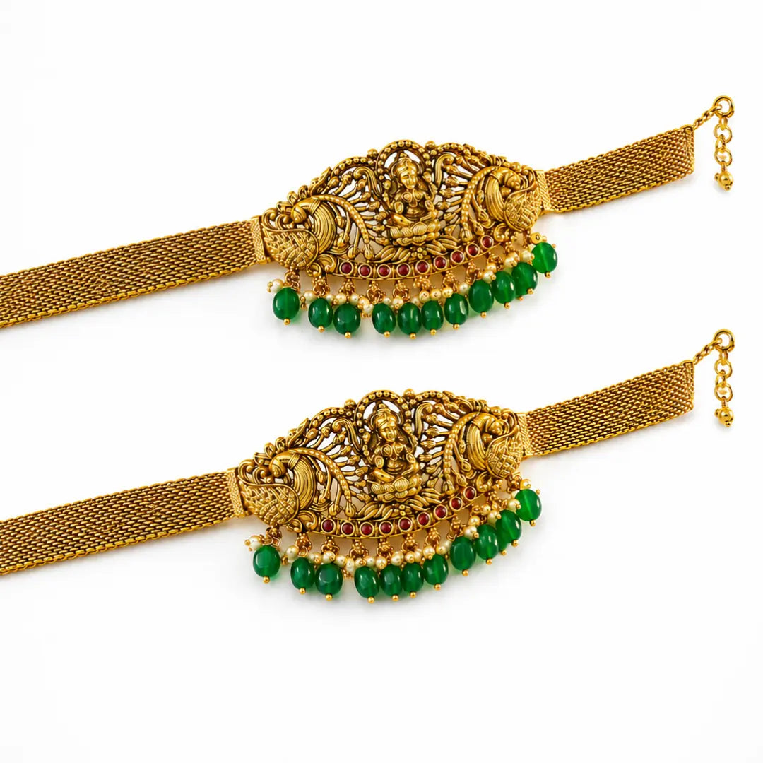 Heritage Temple Jewellery Baju Band | South Indian Bridal Armlet V-1694