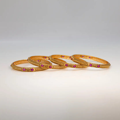 Gold-Plated Classic Bangle V-869