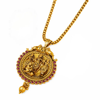 Divine Ram Parivar Temple Pendant Set T-77