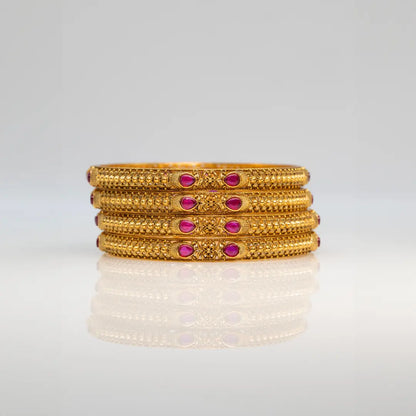 Gold-Plated Classic Bangle V-869