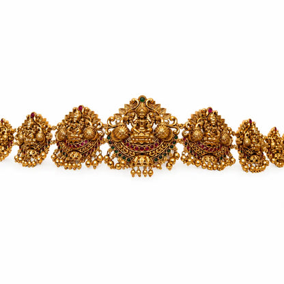 Gold-Plated Antique Temple Style Waist Belt V-1919