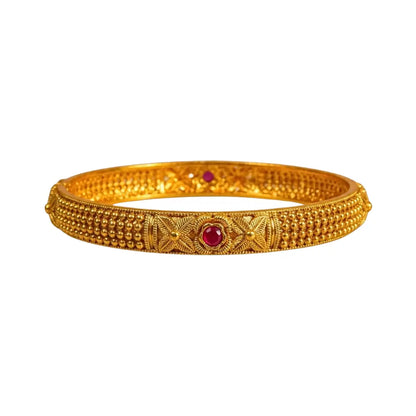 Shakti Alankara Valayal Paired Bangle | Gold-Plated Cosmic Power Adornment Bangle