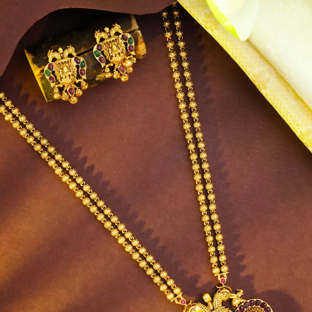 Antique Gandaberunda Pendant Set 
