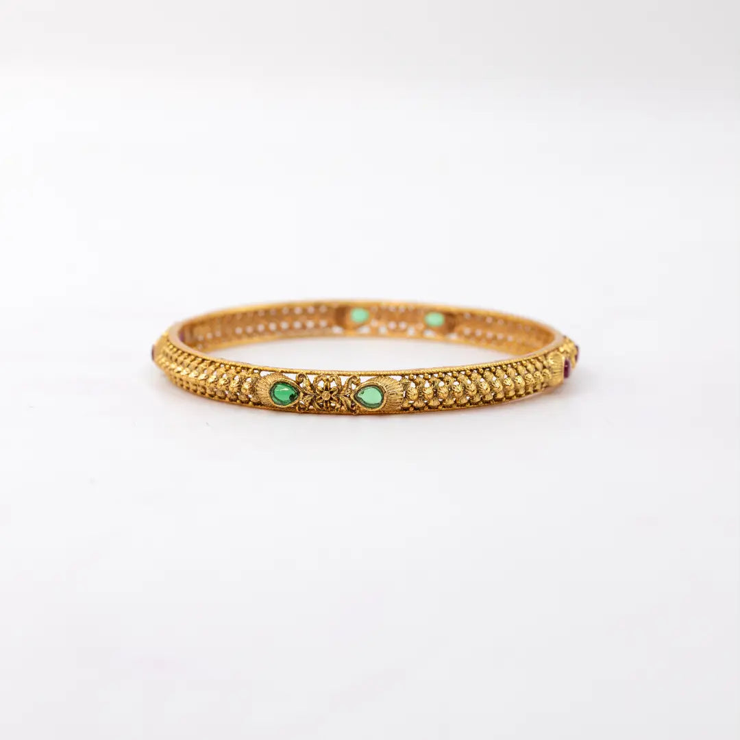 Gold-Plated Classic Bangle V-869