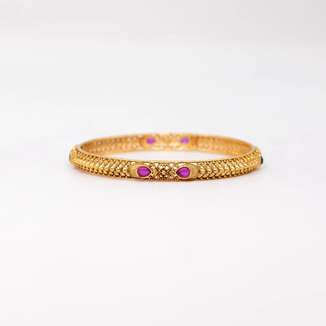 Gold-Plated Classic Bangle V-869