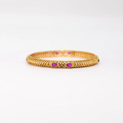 Gold-Plated Classic Bangle V-869