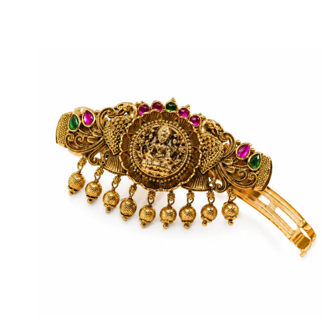 Deity-Inspired Hair Clip with Antique Finish J-96