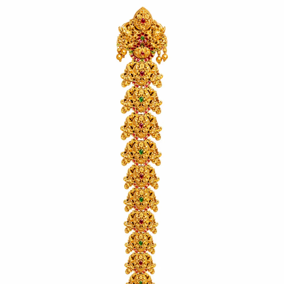 Antique Finish Temple Inspired Hair Choti V-1668