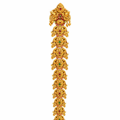 Antique Finish Temple Inspired Hair Choti V-1668