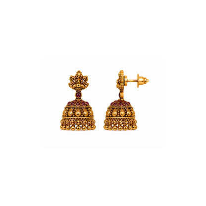 Everyday Minimal Short Necklace Set – Gold-Plated Ethnic Style K-1565