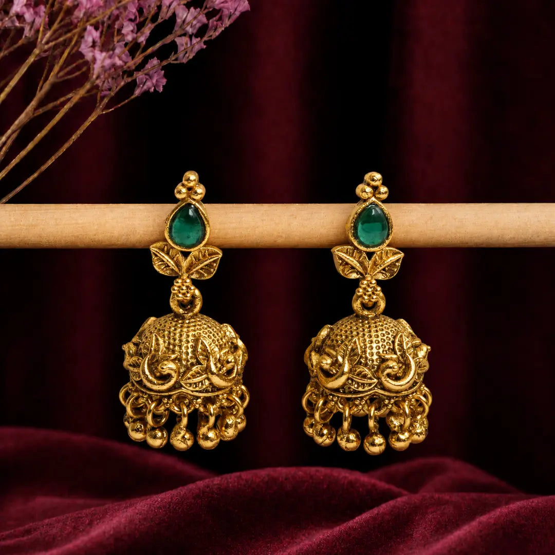Temple Grace Small Jhumka V-110