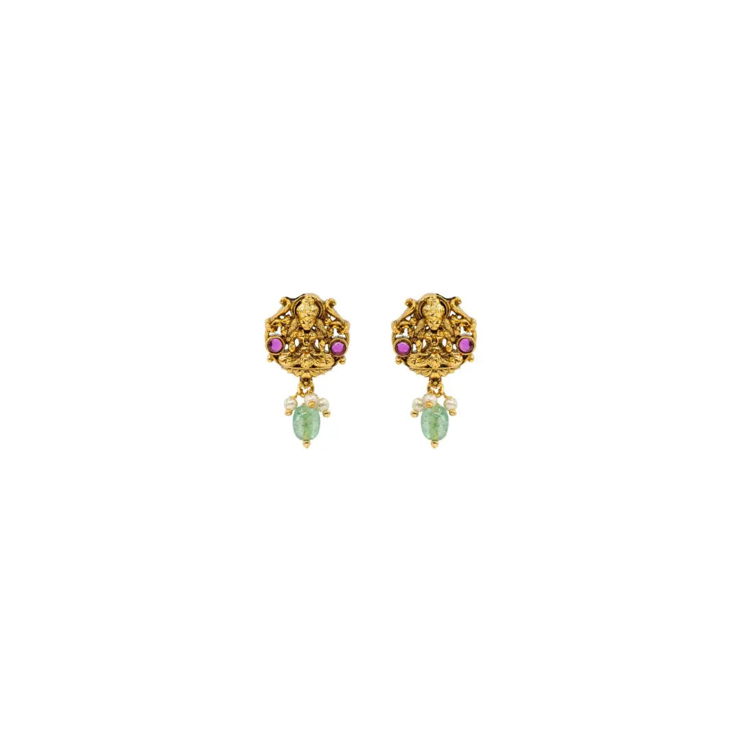 Antique Lakshmi Pendant Set T-47