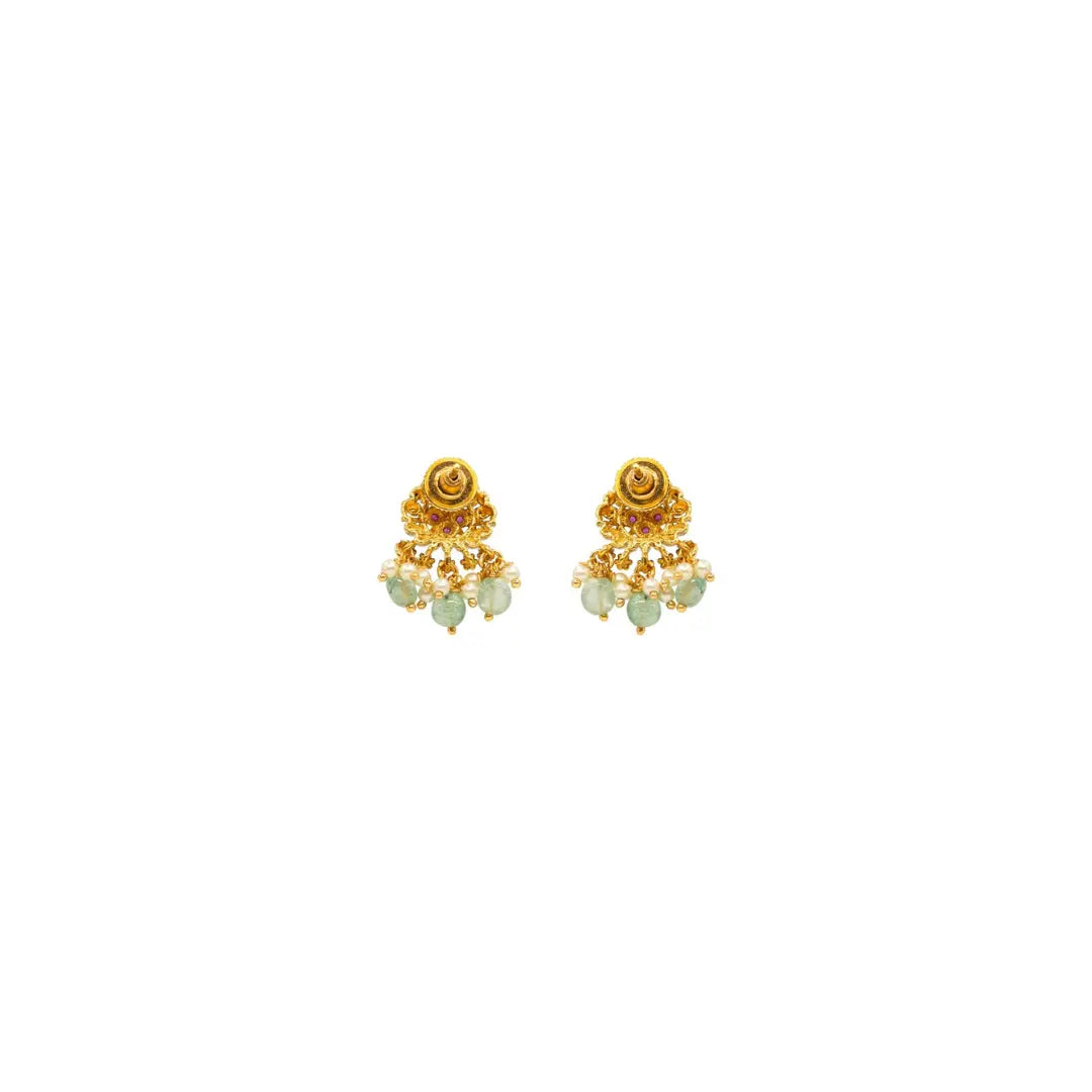 Peacock & Flower Deisgn Temple Haaram Design T-49