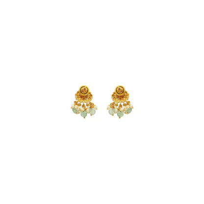 Peacock & Flower Deisgn Temple Haaram Design T-49