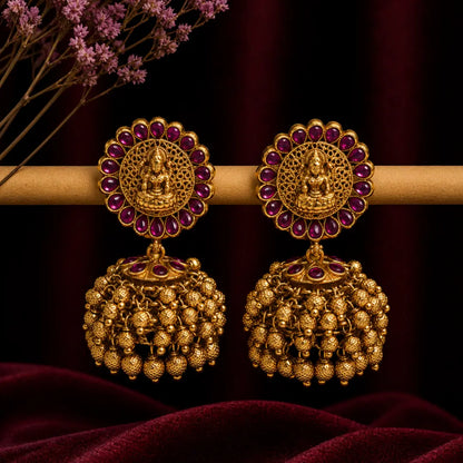 Divine Lakshmi Heritage Jhumka V-366