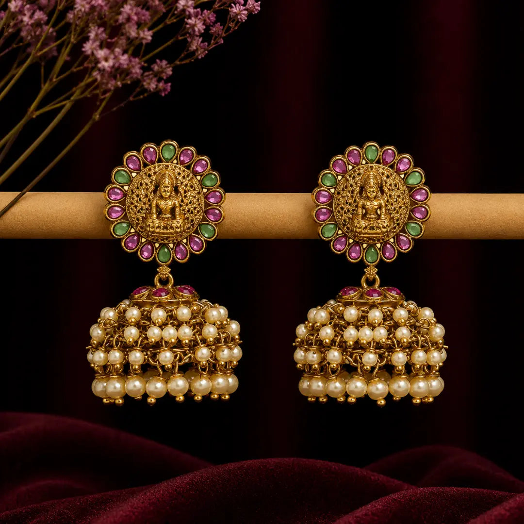 Divine Lakshmi Heritage Jhumka V-366