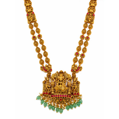 Tirumala Haram | Gold-Plated Tirupati Temple Necklace Set