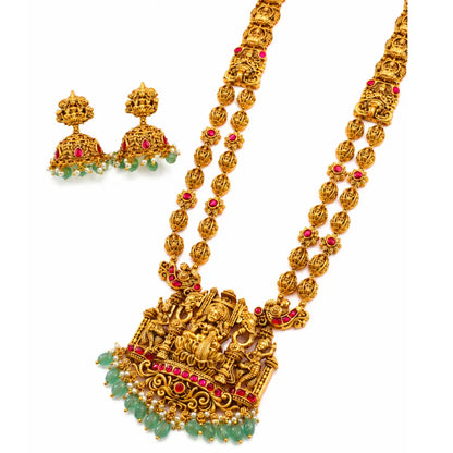 Tirumala Haram | Gold-Plated Tirupati Temple Necklace Set