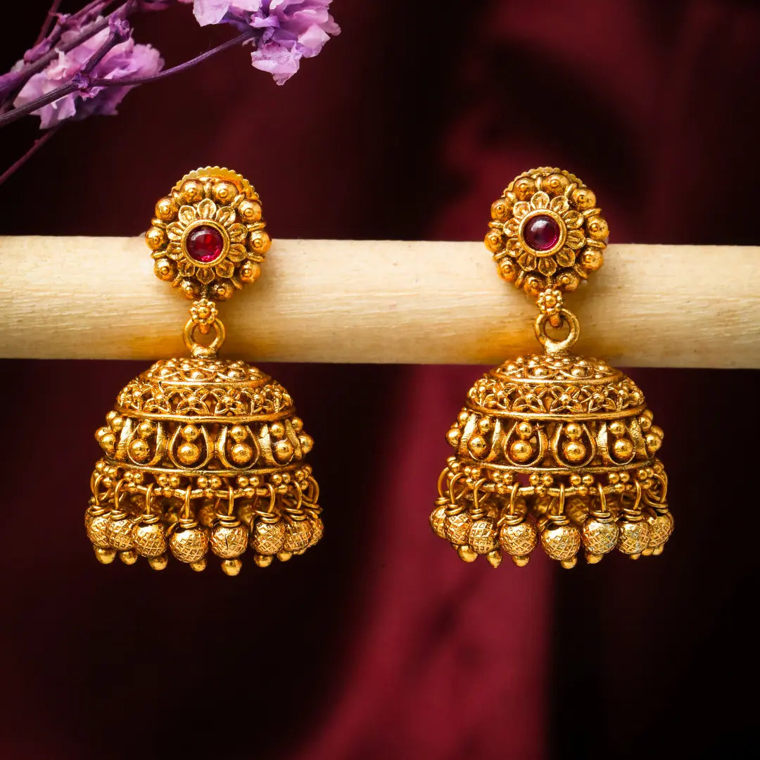 Classy Gold-Plated Jhumka