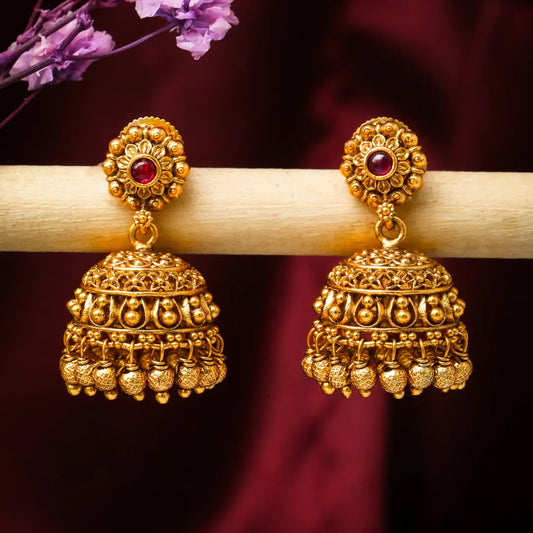 Classy Gold-Plated Jhumka