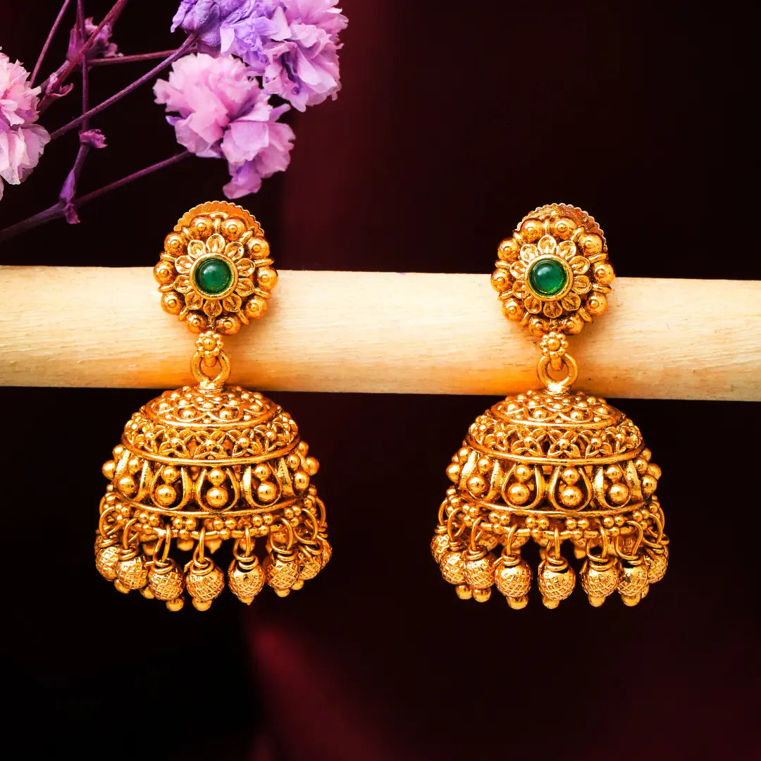 Classy Gold-Plated Jhumka