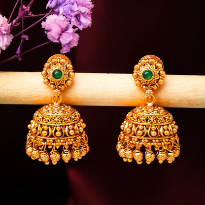 Classy Gold-Plated Jhumka