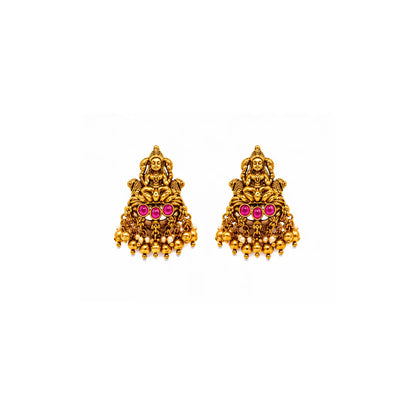 Bhavani Haram | Gold-Plated Shakti Goddess Temple Necklace Set